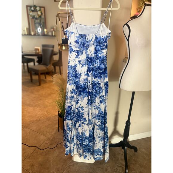 Maeve by Anthropologie Dropped Waist Tiered Flouncy Maxi Dress Size S - Picture 8 of 10